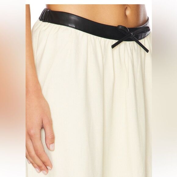 WeWoreWhat Bow Maxi Skirt in Wood Ash & Black S NWOT - Picture 2 of 12
